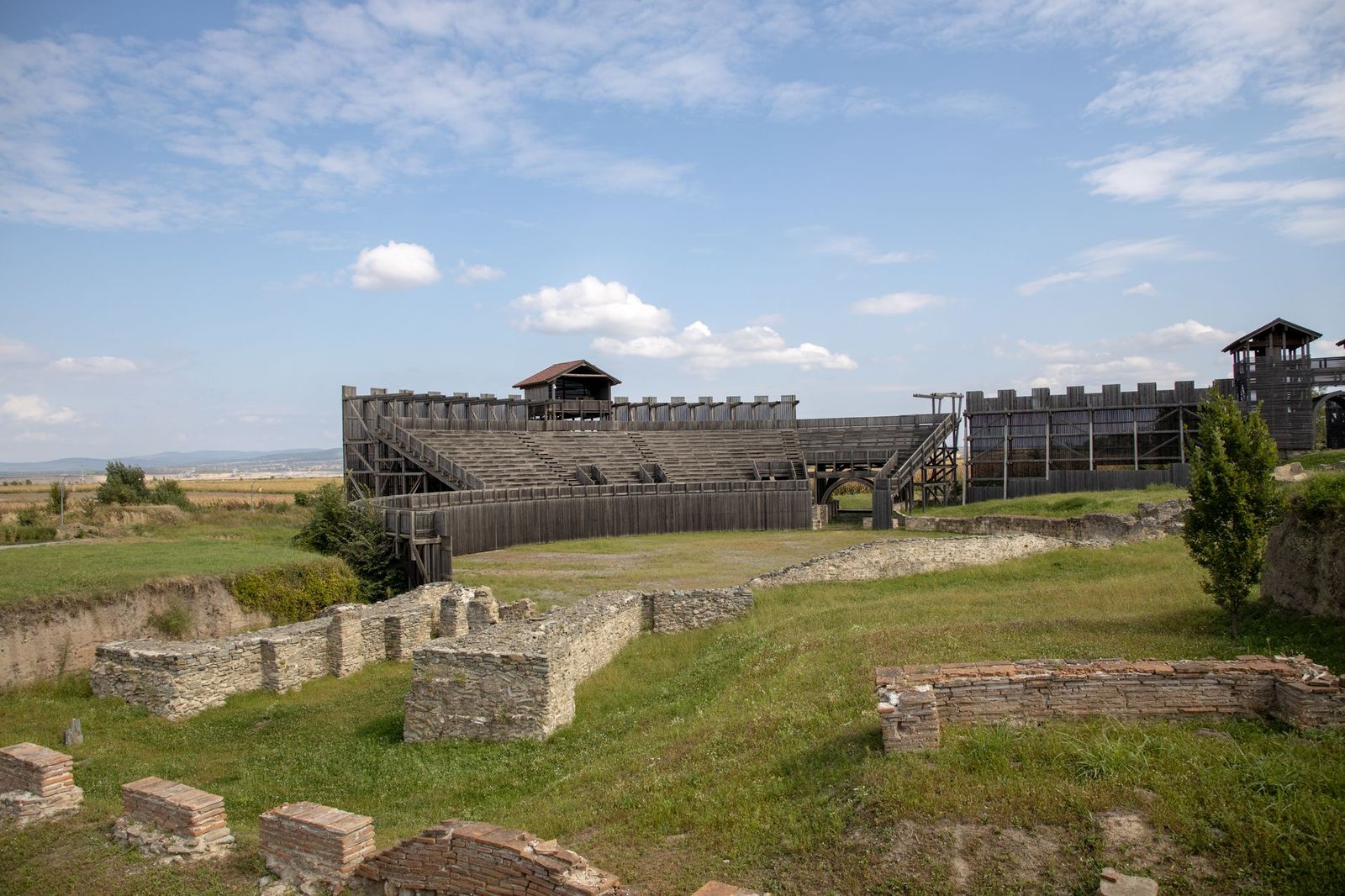 A reconstructed longhouse village, the kind of heritage stop Midland is known for