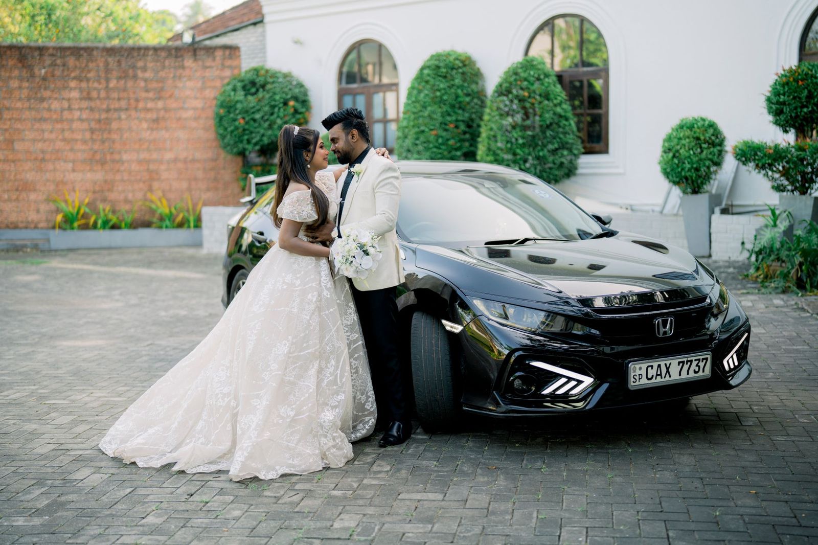 A black limousine waiting for a wedding party: weddings and family events are a large share of Brampton bookings