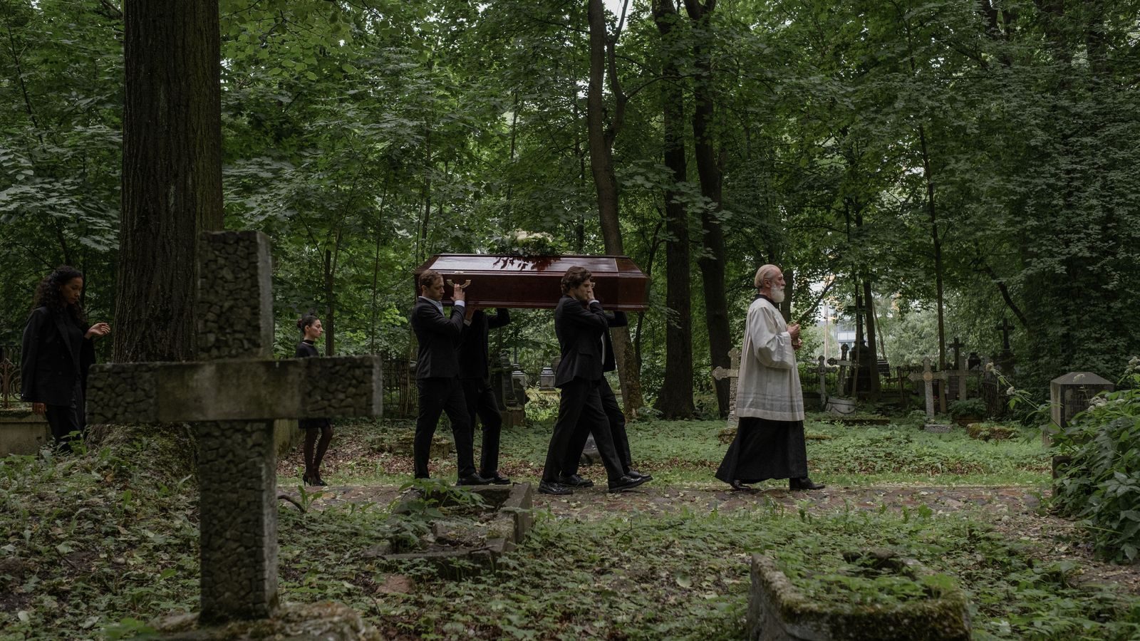 Funeral limousine